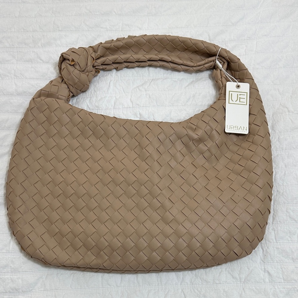 Urban Expressions Brown Woven Hobo Bag